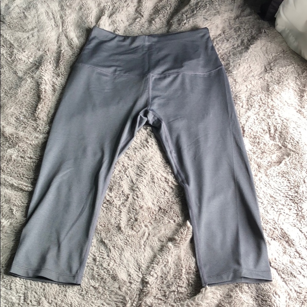 Gray Capri Leggings